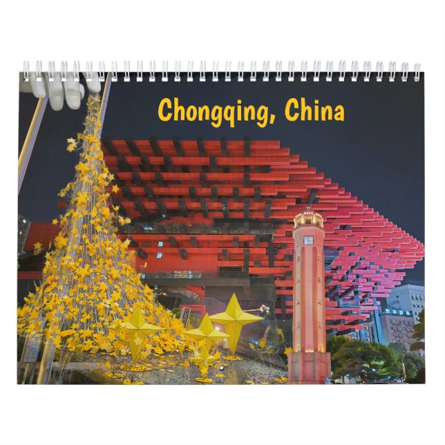 Calendario de 12 meses de Chongqing, China (Tapa)