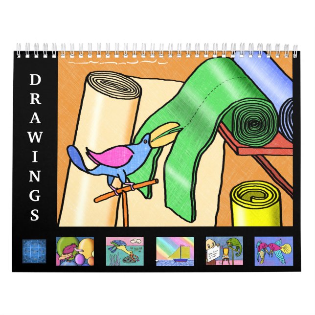 Calendario de 12 meses de dibujos de estilo infant (Tapa)