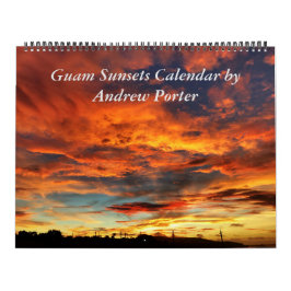 Calendario de 12 meses de Guam Sunsets