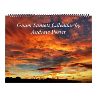 Calendario de 12 meses de Guam Sunsets