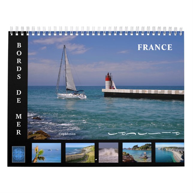 Calendario de 12 meses de la costa de Francia (Tapa)