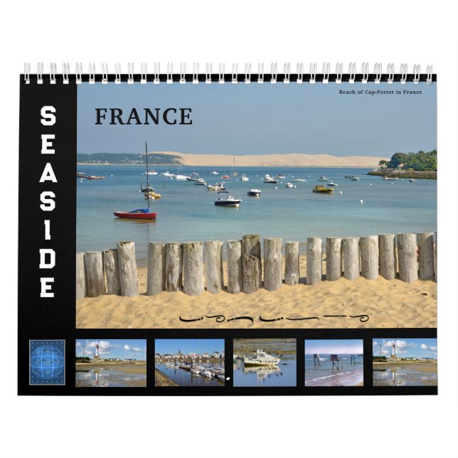 Calendario de 12 meses de la costa de Francia (Tapa)
