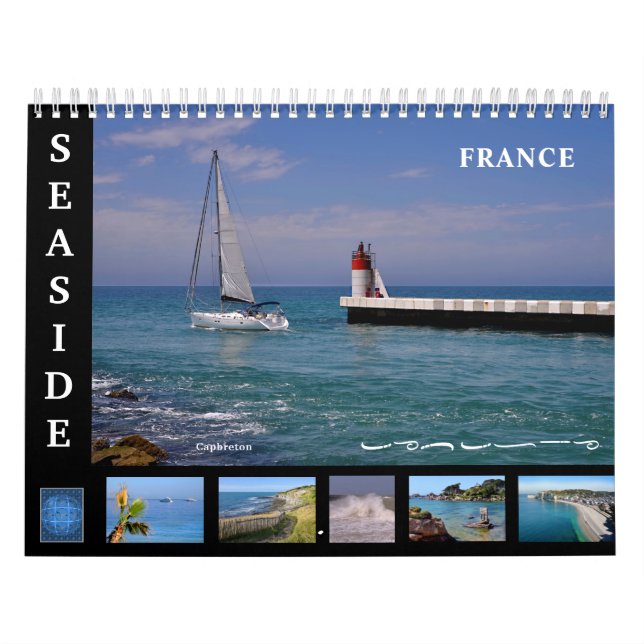 Calendario de 12 meses de la costa de Francia (Tapa)