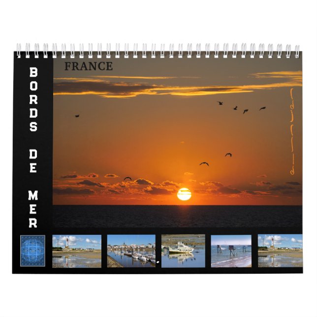 Calendario de 12 meses de la costa de Francia (Tapa)