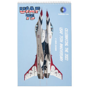 Calendario de 12 meses de la USAF 75