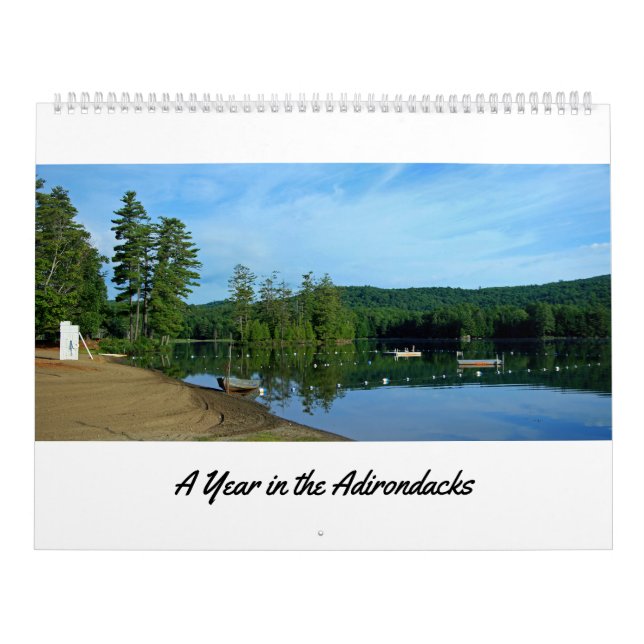 Calendario de 12 meses de las montañas Adirondack  (Tapa)