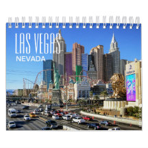 Calendario de 12 meses de Las Vegas
