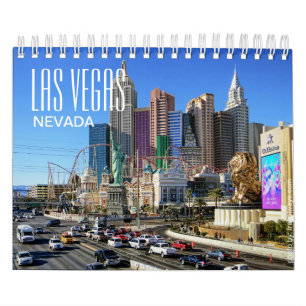 Calendario de 12 meses de Las Vegas