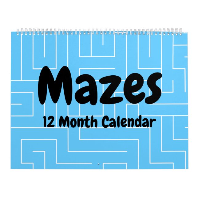 Calendario de 12 meses de Mazes (Tapa)