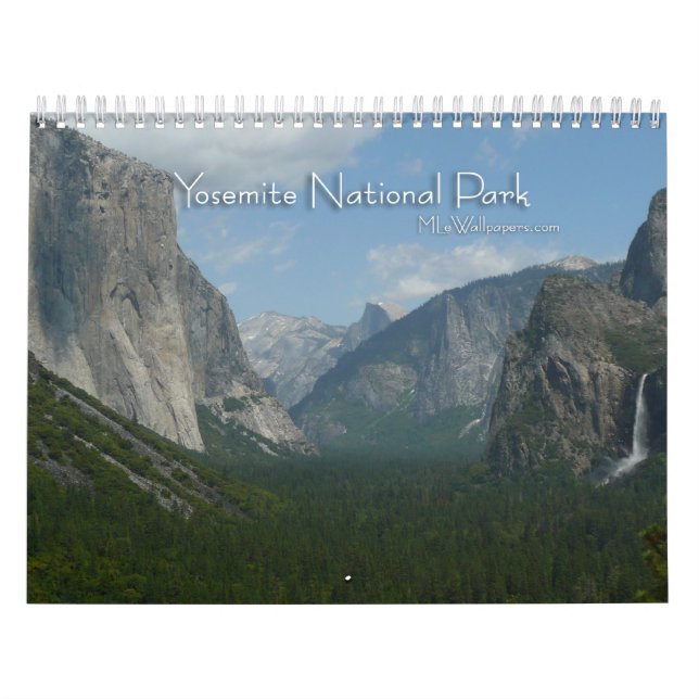 Calendario de 12 Meses del Parque Nacional Yosemit (Tapa)