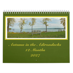 Calendario de 12 Meses Fall Colors Adirondack
