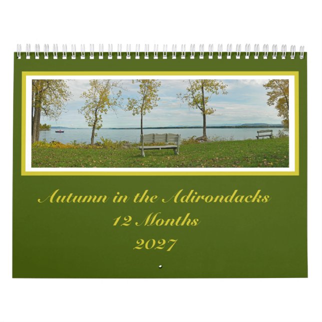 Calendario de 12 Meses Fall Colors Adirondack (Tapa)