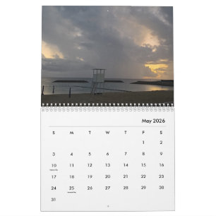 Calendario de 12 meses - Las vistas del agua