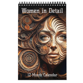 Calendario de 12 meses para mujeres en detalle (pá