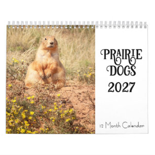 Calendario de 12 Meses Perro de la Pradera 2027