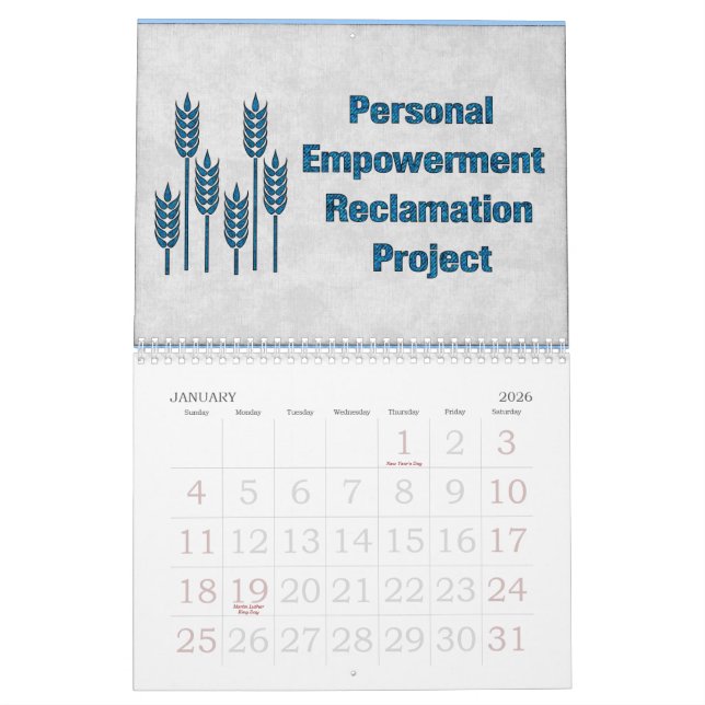 Calendario De 12 meses un poder de la mujer (Jan 2026)