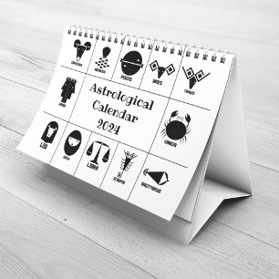 Calendario de 12 Rótulos de astrología indios