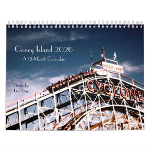Calendario de 15 meses de Coney Island 2026