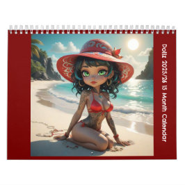 Calendario de 15 meses Dollz 2025/26
