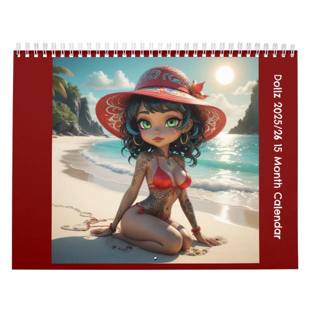 Calendario de 15 meses Dollz 2025/26 (Tapa)