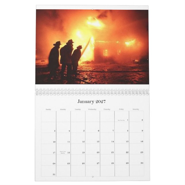 Calendario de 2008 fuegos - modificado para (Jan 2027)