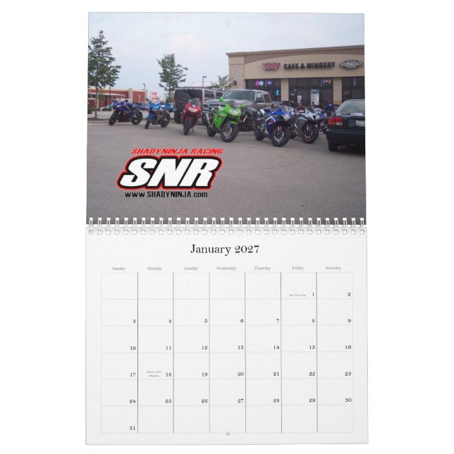 Calendario de 2009 SNR (Jan 2027)
