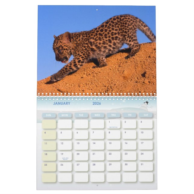 Calendario de 2011 leopardos (Jan 2026)