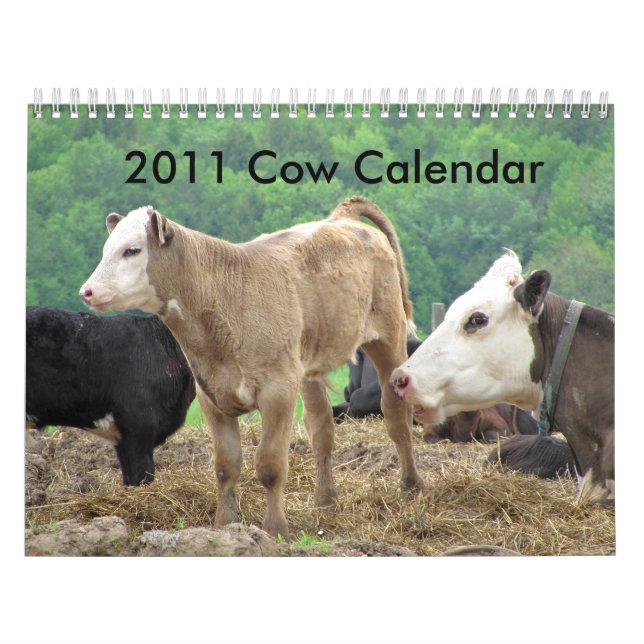 Calendario de 2011 vacas (Tapa)