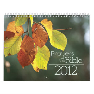 Calendario de 2012 cristianos: Rezos de la biblia