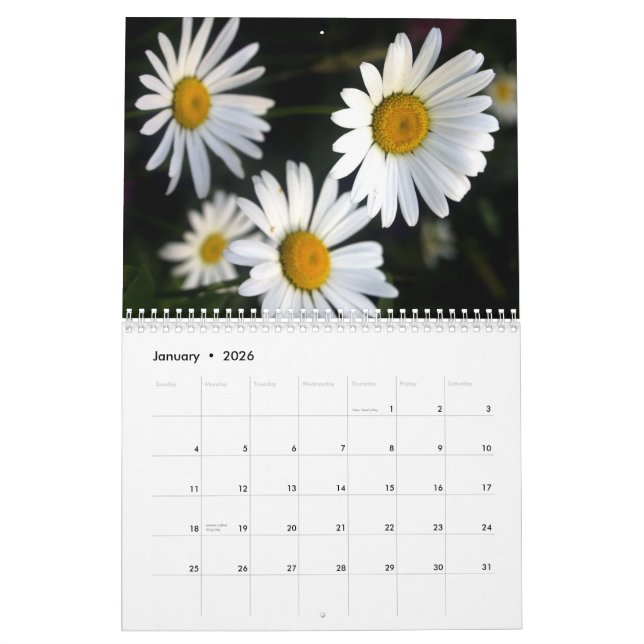 Calendario de 2012 flores (Jan 2026)