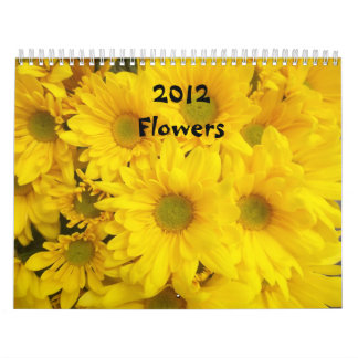 Calendario de 2012 flores
