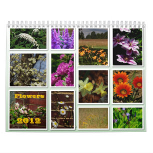 Calendario de 2012 flores