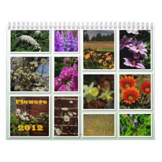 Calendario de 2012 flores