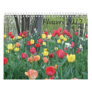 Calendario de 2012 flores