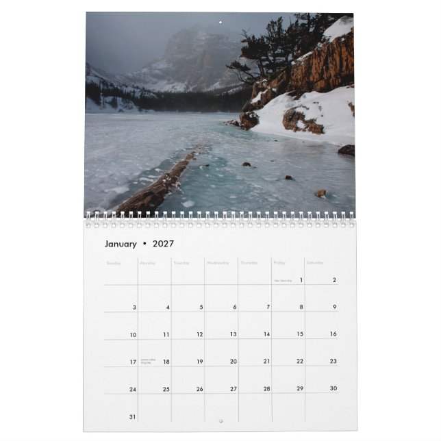 calendario de 2012 paisajes (Jan 2027)