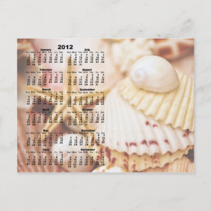 Calendario de 2012 - Postales de conchas