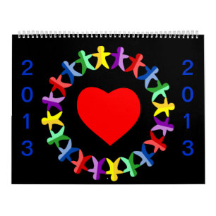 Calendario de 2013 escuelas con las porciones de