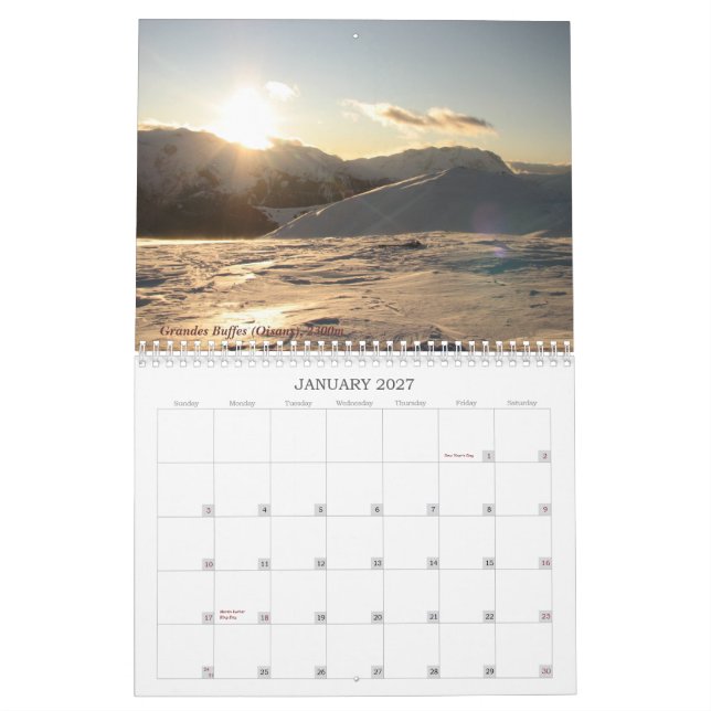 CALENDARIO DE 2013 MONTAÑAS DE MDN (Jan 2027)