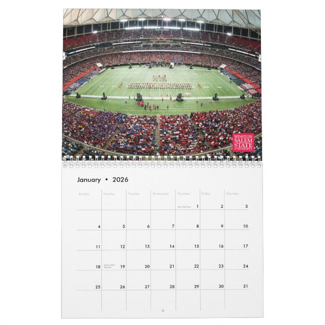 Calendario de 2013 WSSU (Jan 2026)