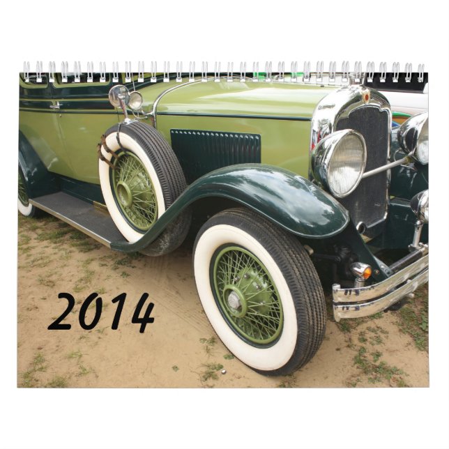 calendario de 2014 coches antiguos (Tapa)