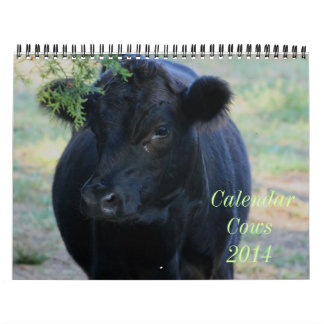 Calendario de 2014 vacas