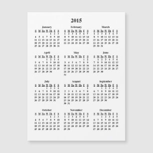 Calendario de 2015