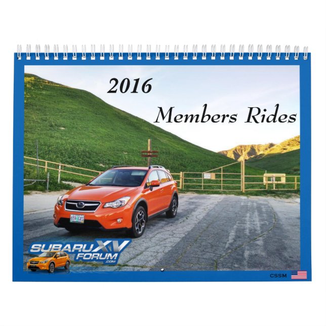 Calendario de 2016 www.subaruxvforum.com (Tapa)