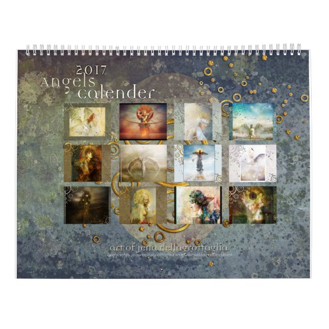 Calendario de 2017 ángeles (Reverso)