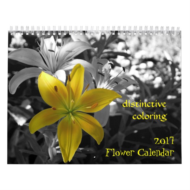 Calendario de 2017 flores (Tapa)