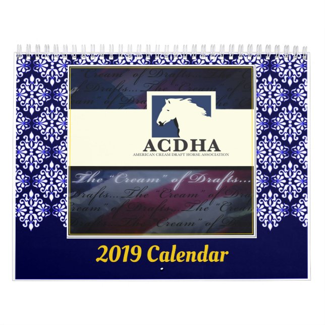 Calendario de 2019 ACDHA (Tapa)