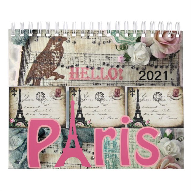 Calendario de 2021 París, Francia (Tapa)