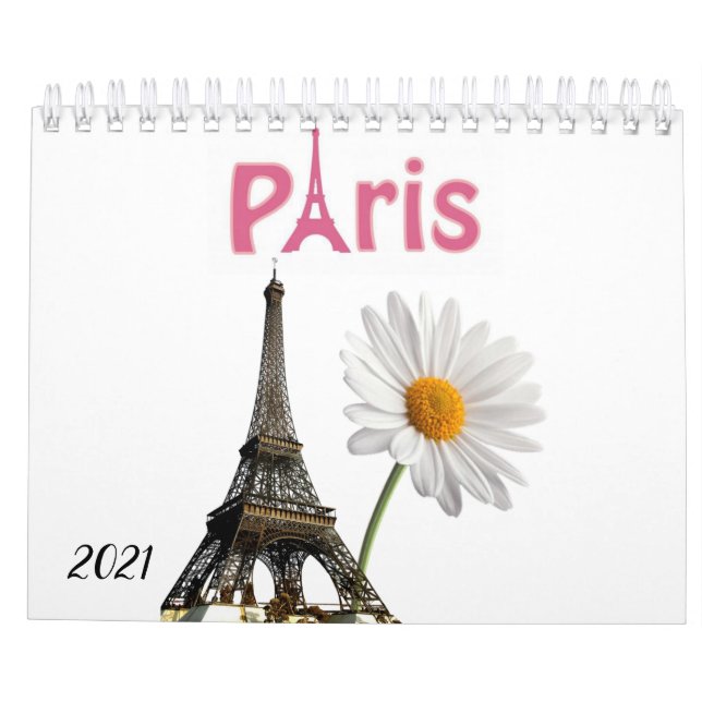 Calendario de 2021 París, Francia (Reverso)