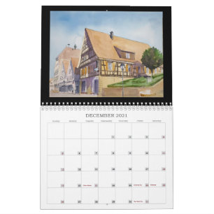 Calendario de 2021, "Un año de pinturas acuáticas"