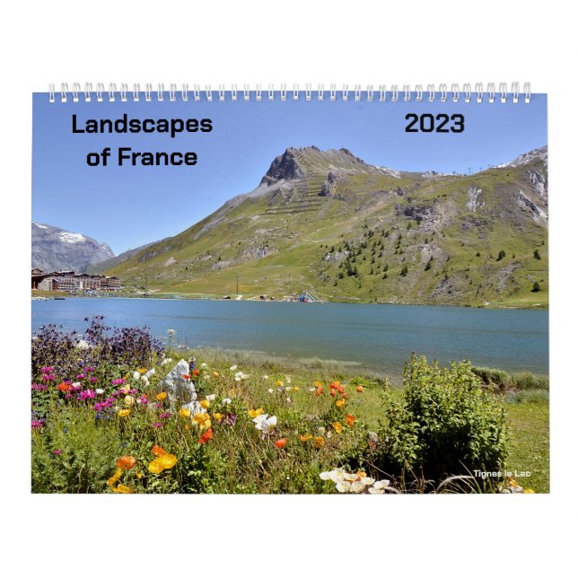Calendario de 2023 paisajes de Francia (Tapa)
